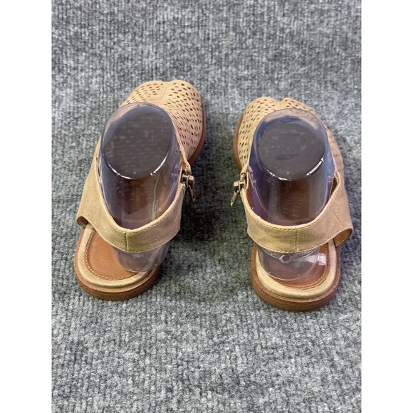 Indigo rd. Womens 7.5M  Irselia2 open toe sandals tan zipper on the side - Picture 15 of 16